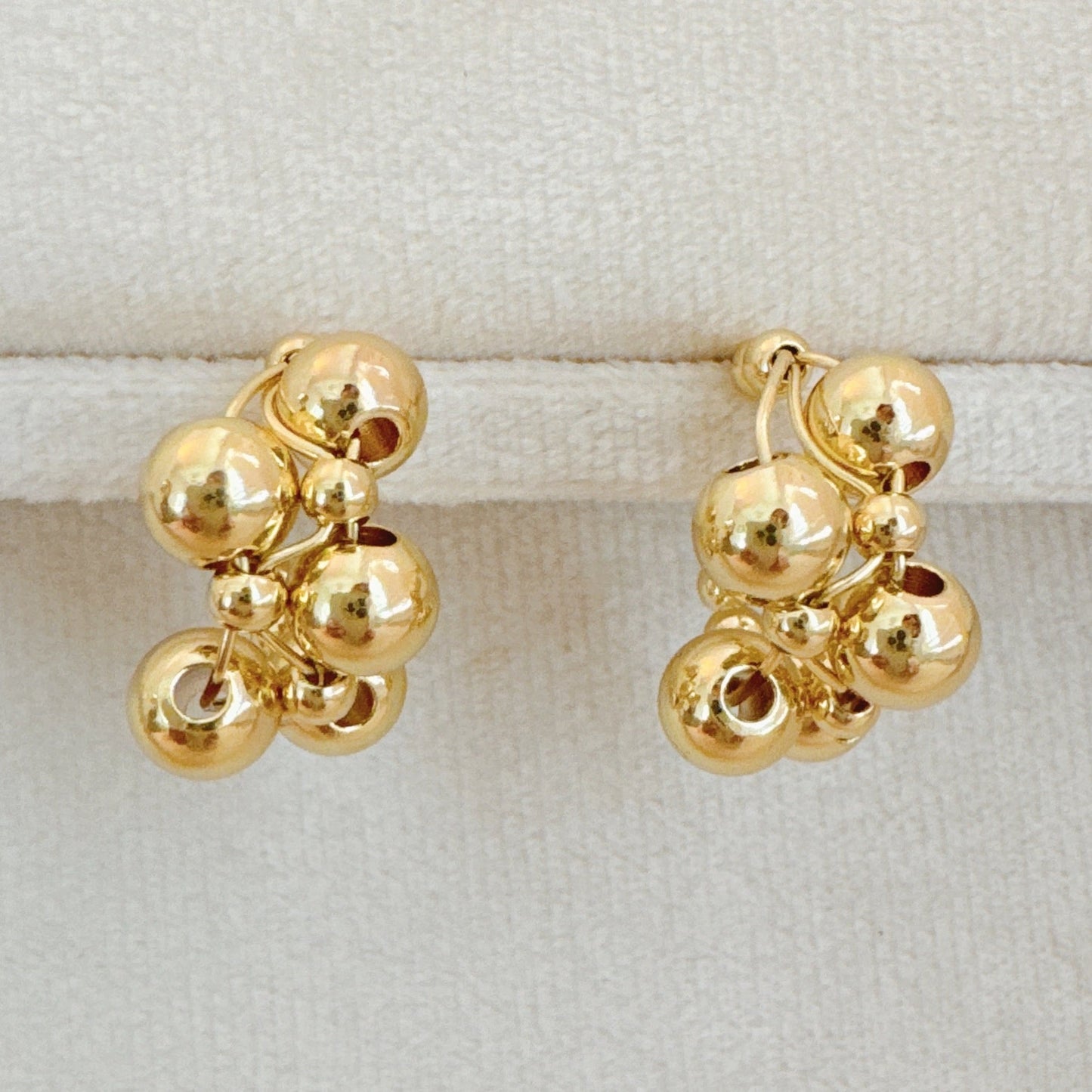 Woven Bubble Hoop Earrings