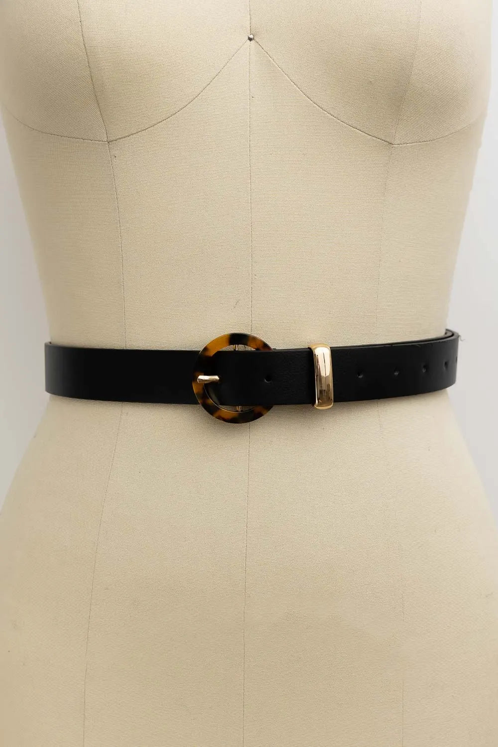 Tortoiseshell O-Ring Belt – Retro-Chic Adjustable Strap