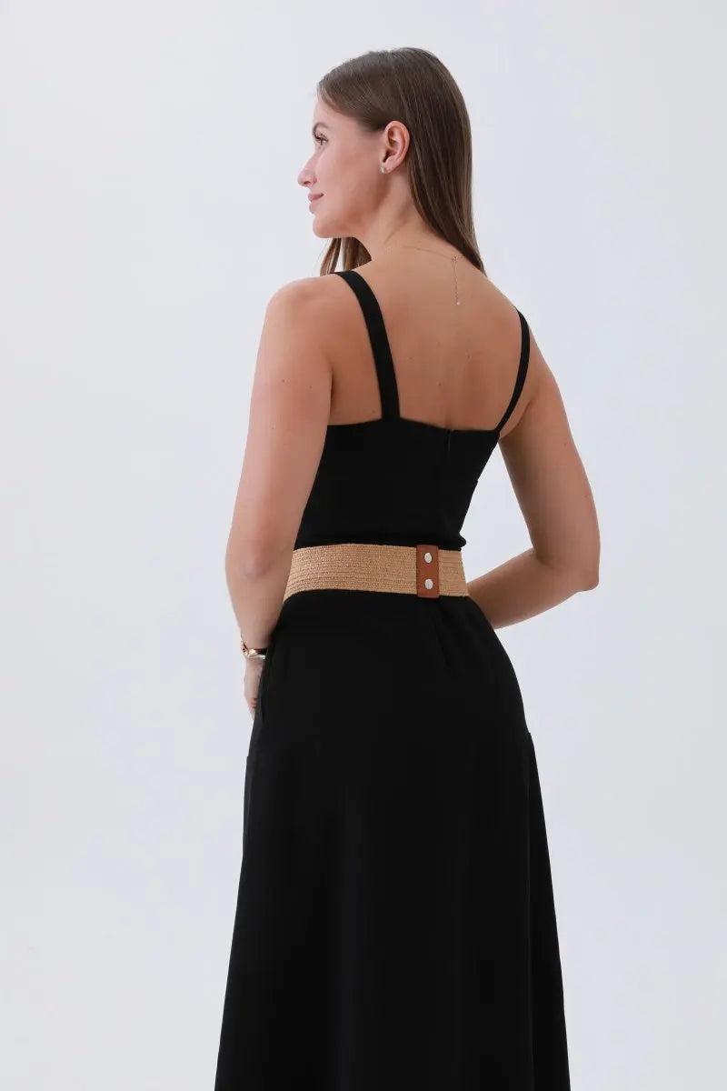 Adjustable Bow Belt – Stretchy Woven Waistband🌸✨