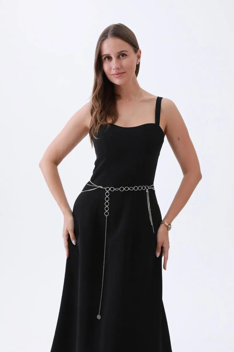 Triple-Layer Rhinestone Belt – Chain & Tassel Bohemian Glam 🔗