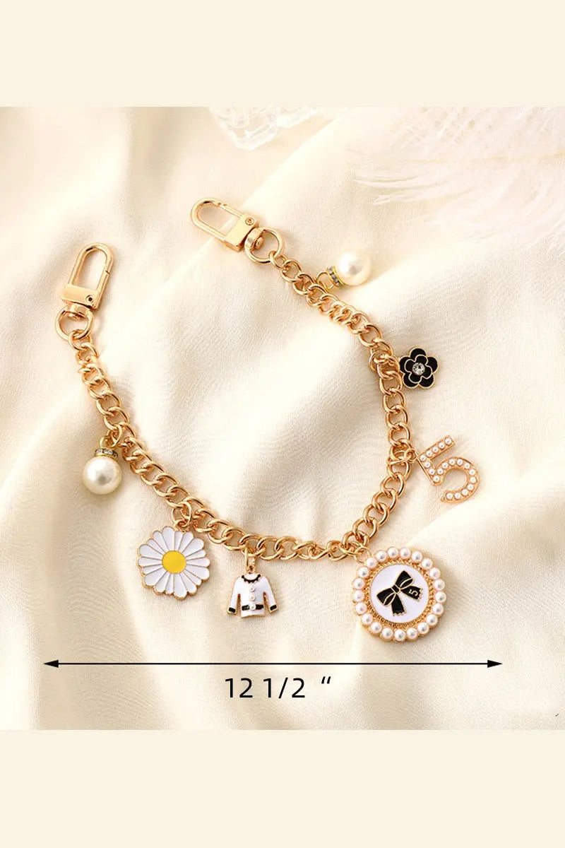 Luxury Bow Chain Strap – Elegant Purse Charm Accessory 🎀⛓️