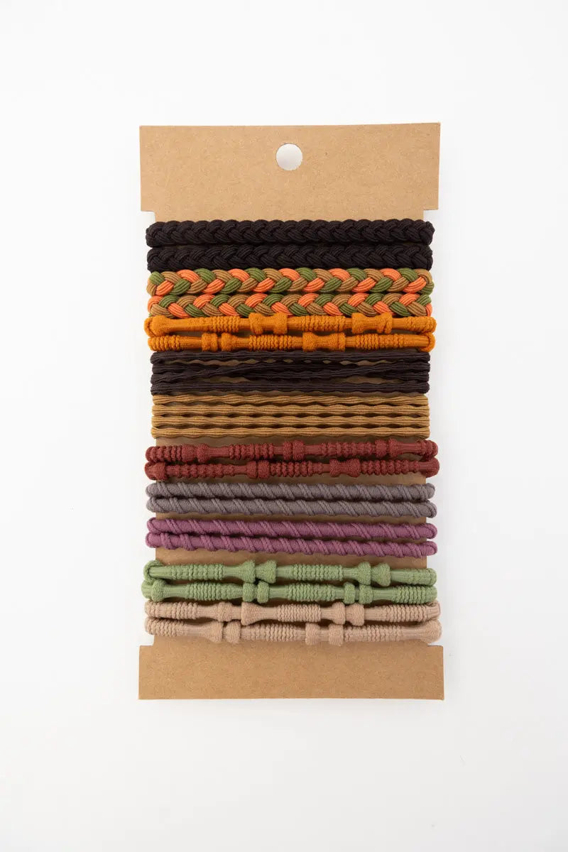 Braided Hair Tie Bracelets – Stackable Boho Set 🌿✨