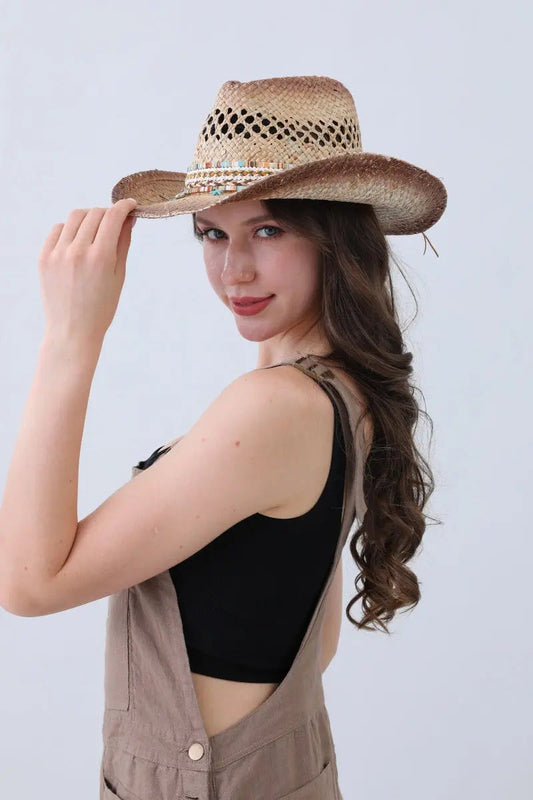 Braided Rope Cowboy Hat – Free-Spirited Western Style🌾✨