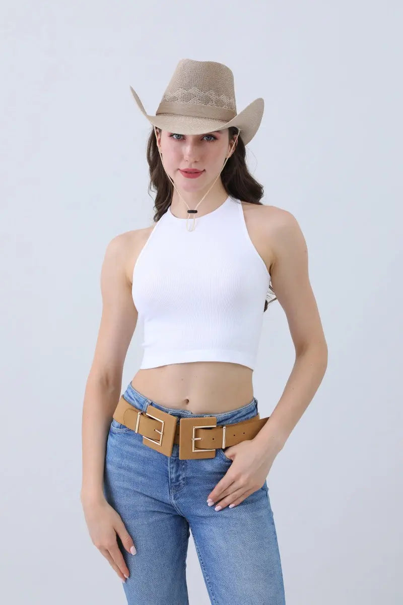 Timeless Solid Cowboy Hat – Vintage Western Essential🤠✨