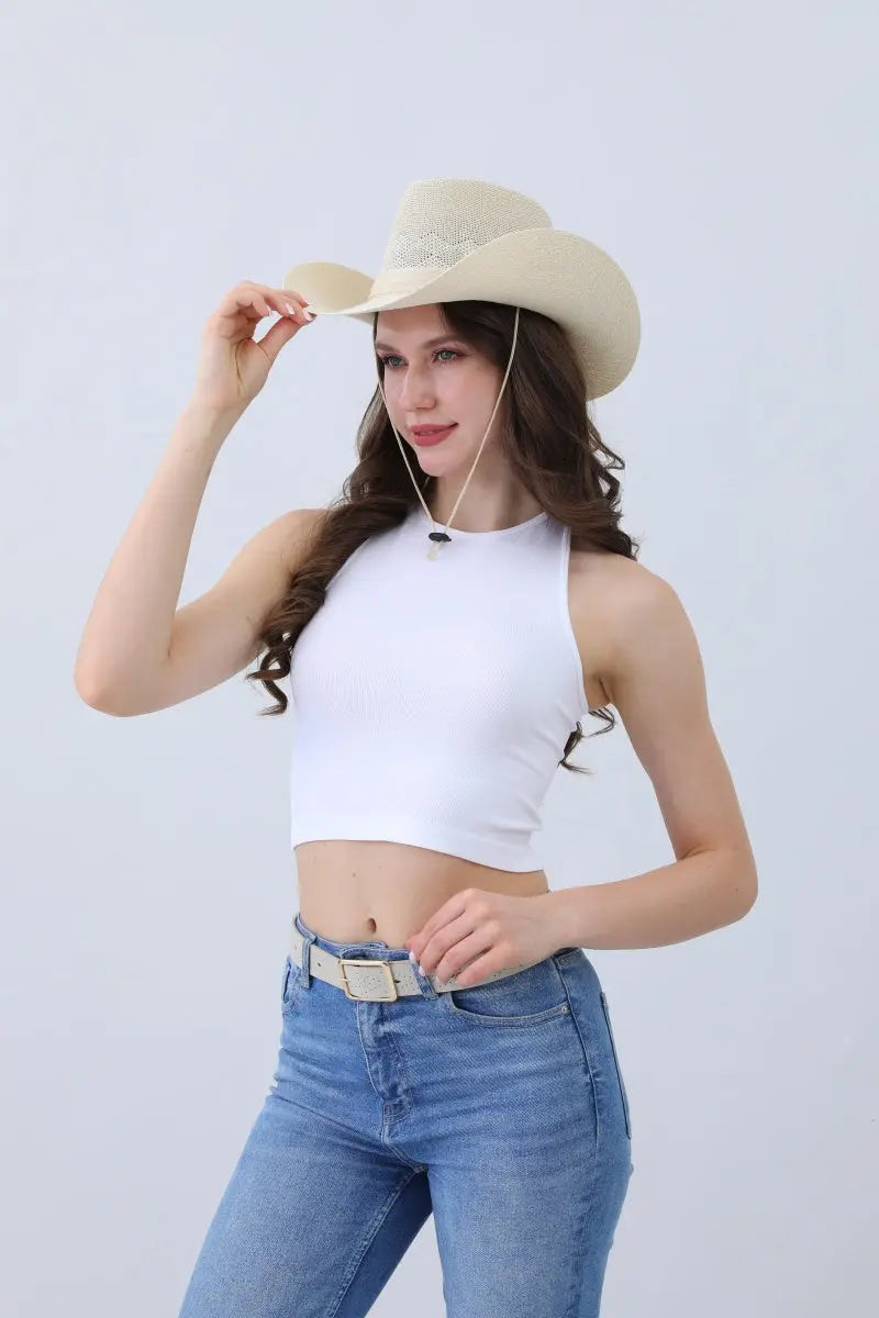 Timeless Solid Cowboy Hat – Vintage Western Essential🤠✨