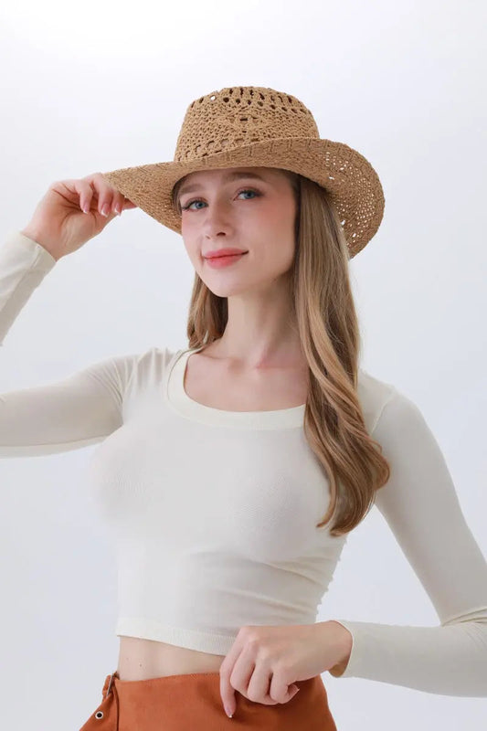 Classic Polyester Cowboy Hat – Lightweight & Sun-Smart🌵☀️