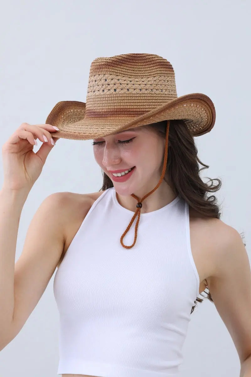 Breathable Braided Cowboy Hat – Earthy & Sun-Ready🌞🤠