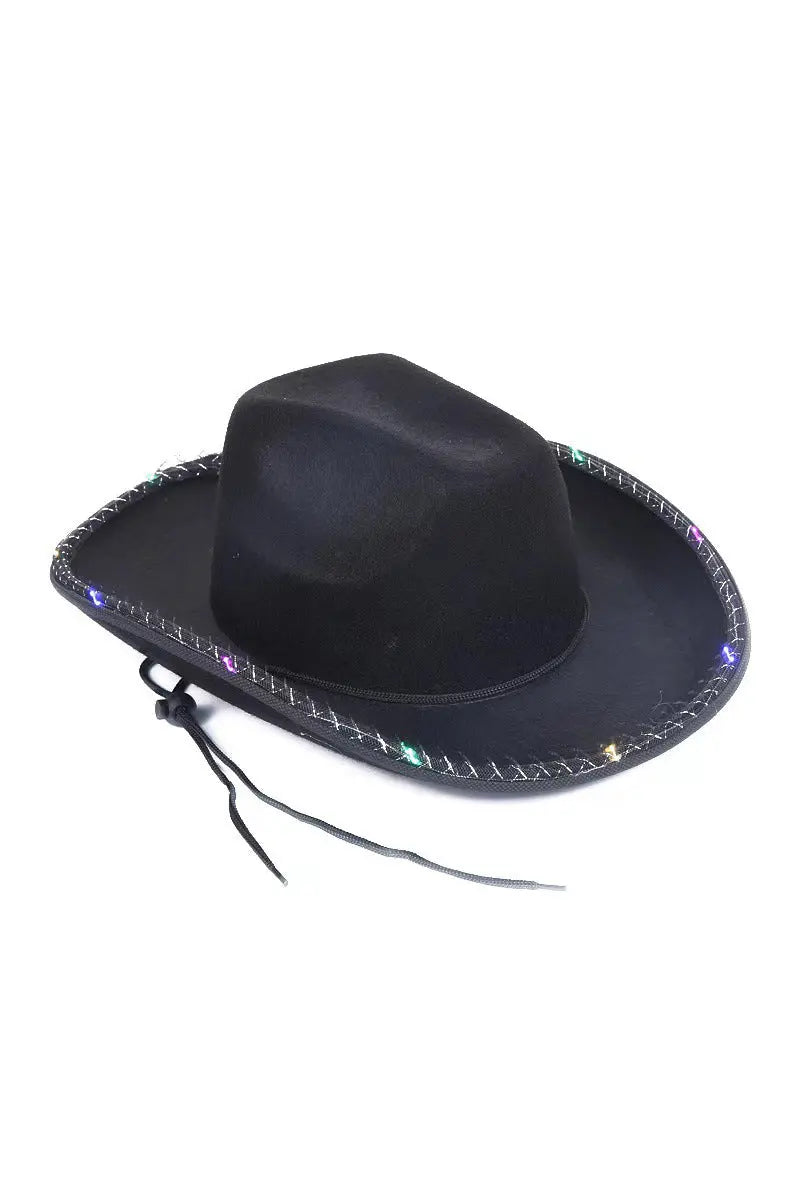 Neon Cowboy Hat – Light-Up Western Party Hat 🌟🤠