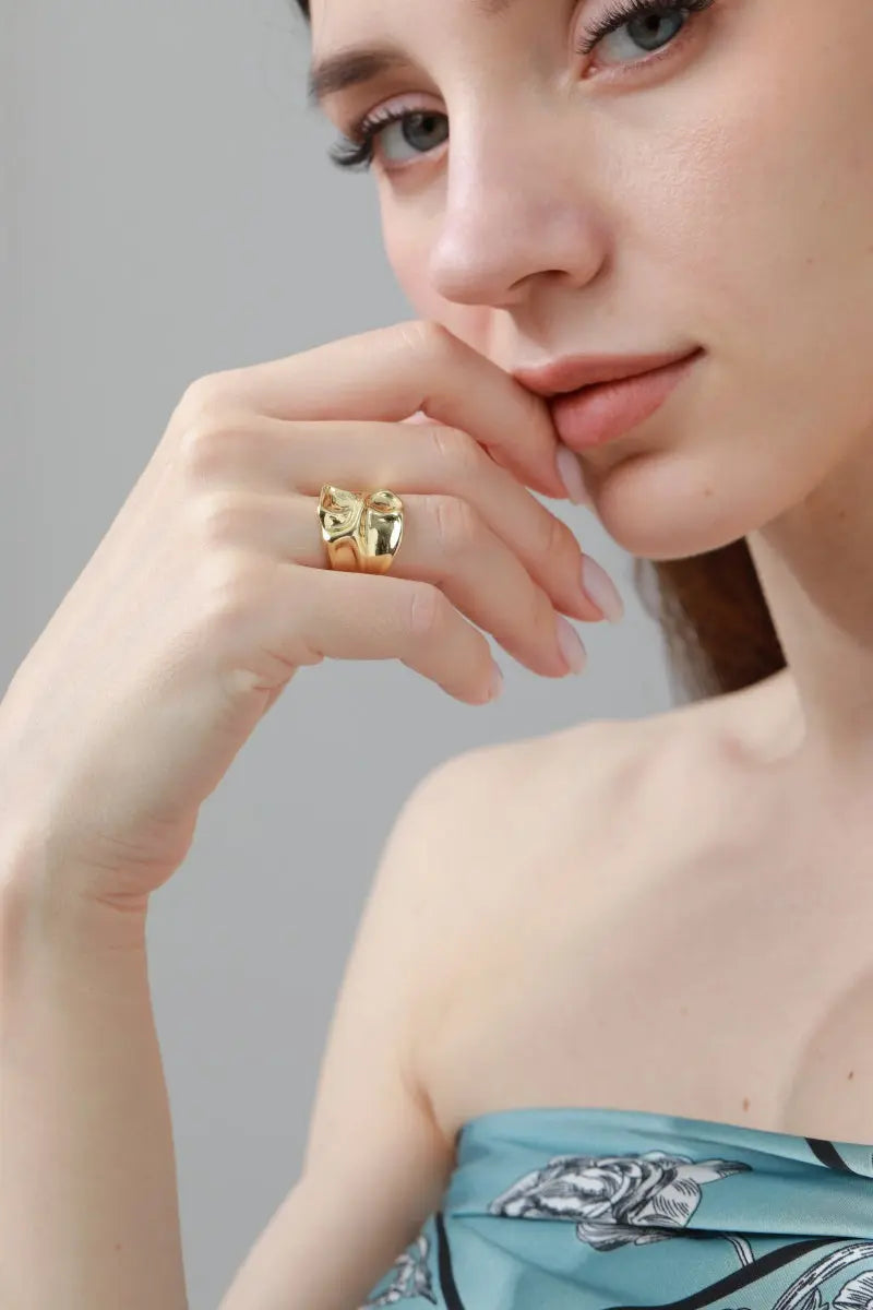 Asymmetric Nugget Rings – Minimalist Luxury Stackables ⚖️✨