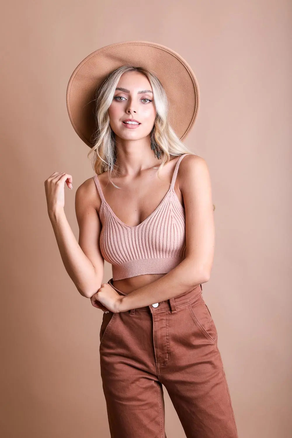 Cuddly Rib Knit Lounge Brami