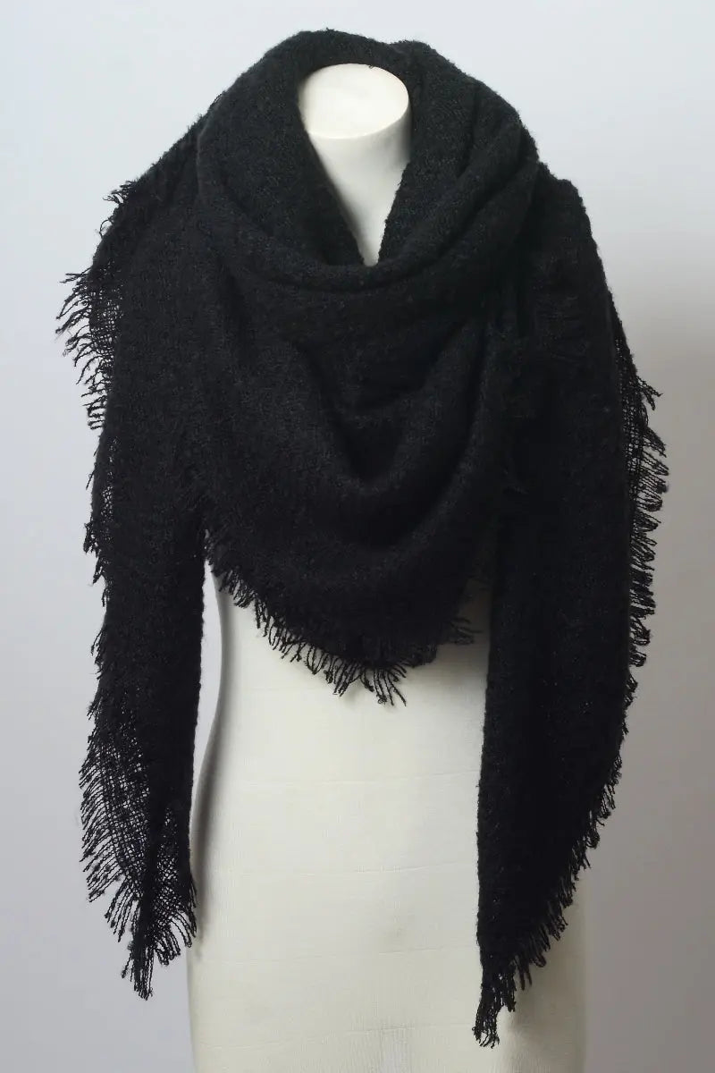Luxury Mohair Square Scarf – Cozy & Elegant Wrap
