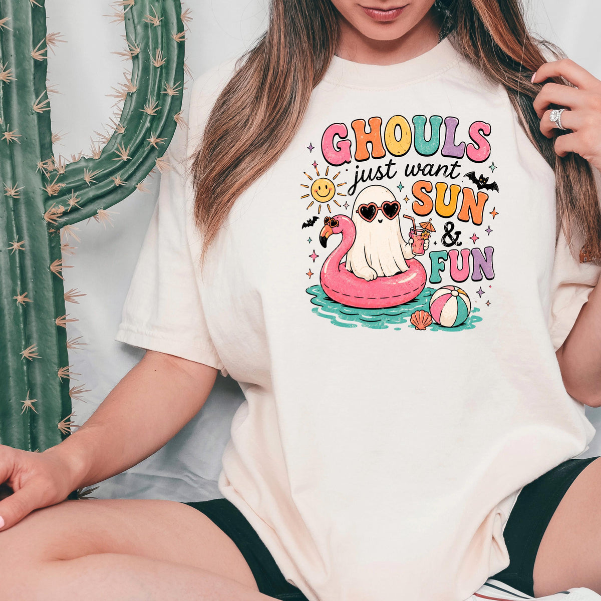 Summerween Shirt - Retro Spooky Beach Tee | Pastel Goth Halloween Summer Top