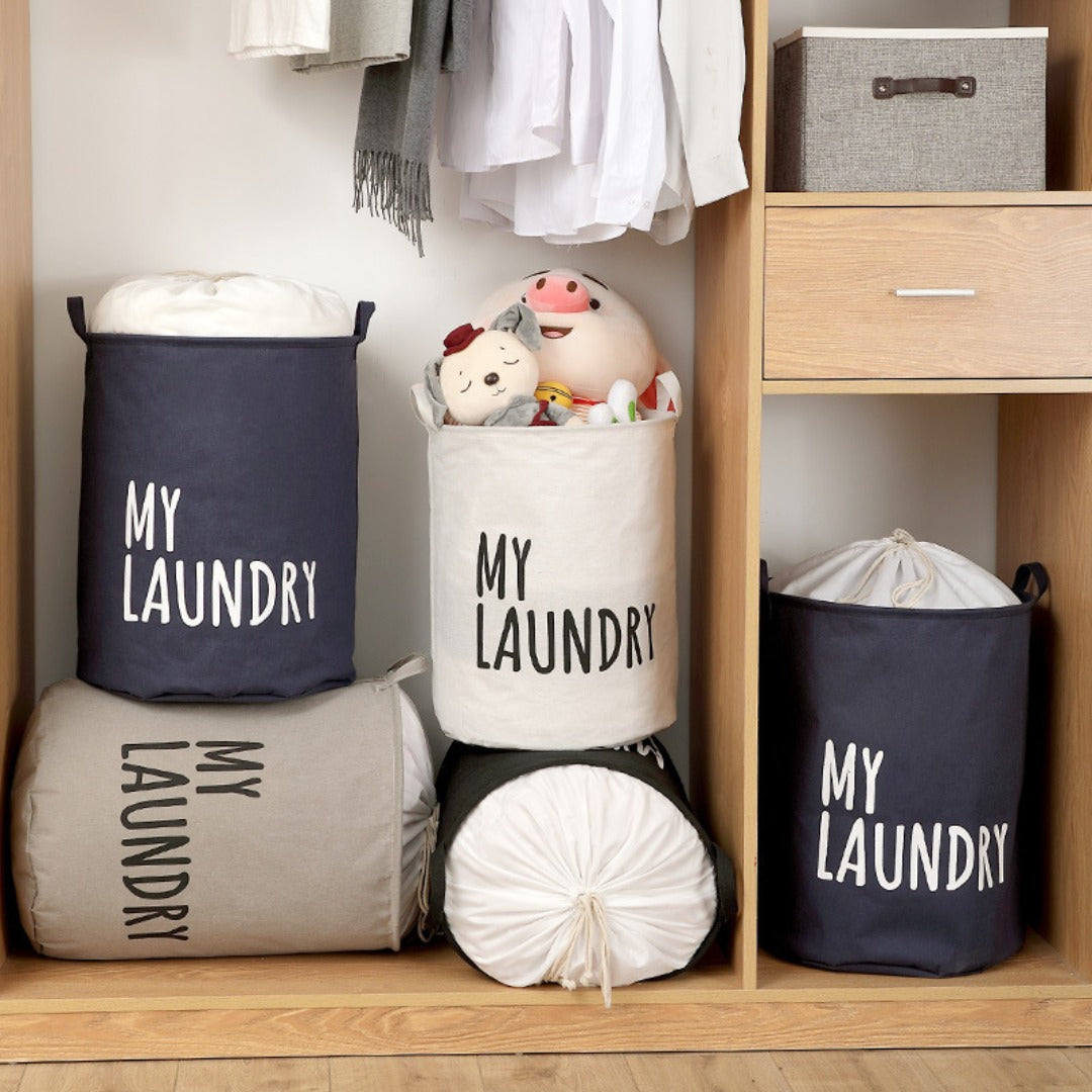 Clothes dirty clothes basket, large capacity bundle quilt clothes storage bag, waterproof and moisture-proof packaging bag household, fabric laundry bag