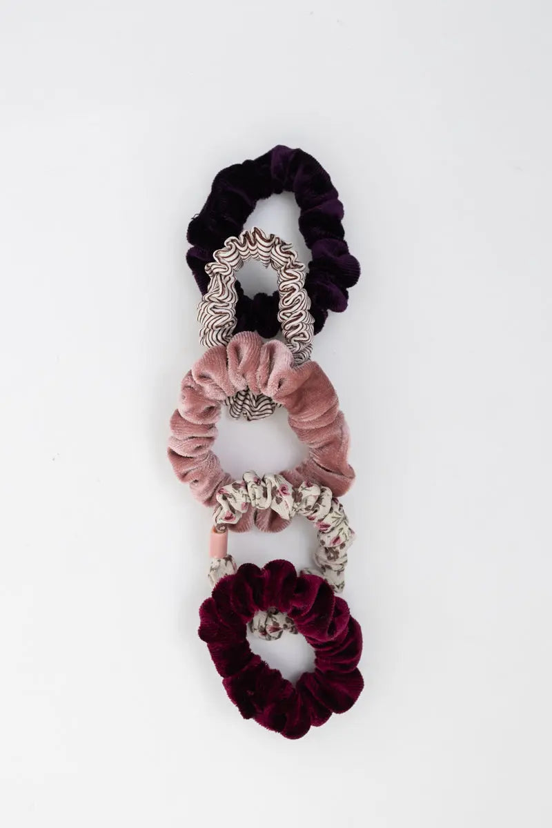Autumn Floral Hair Ponytail Scrunchies – Assorted Designs