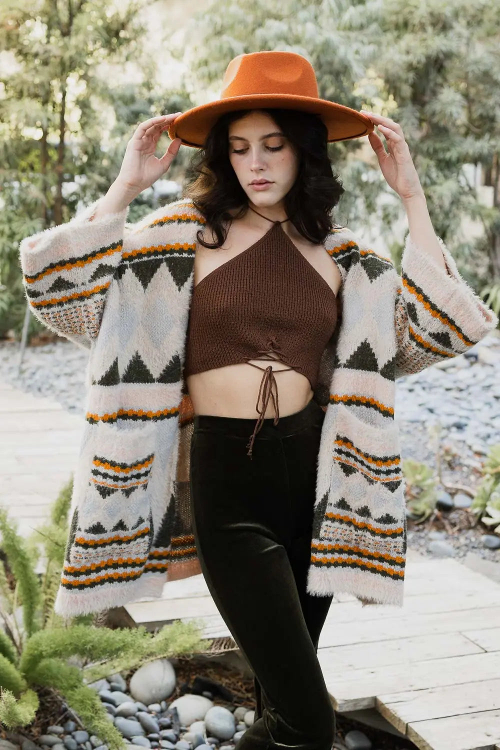 Aztec Dreams Faux Hair Pocket Ruana