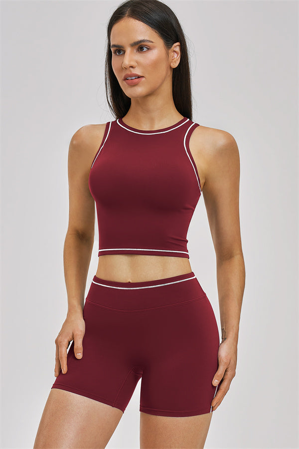 The Unbound Crop Top Shorts 2-Piece Set