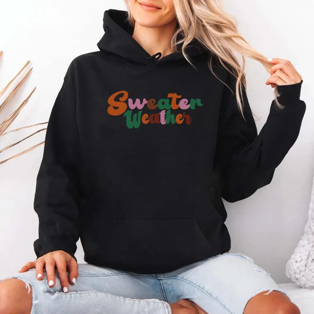 Sweater Weather Fall Vibes Hoodie