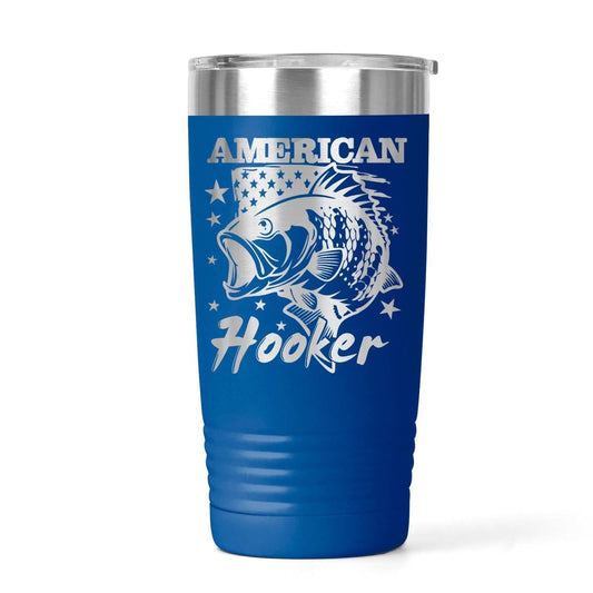 Funny Fishing Tumbler | Insulated Stainless Steel Coffee Mug With Spill Resistant Lid