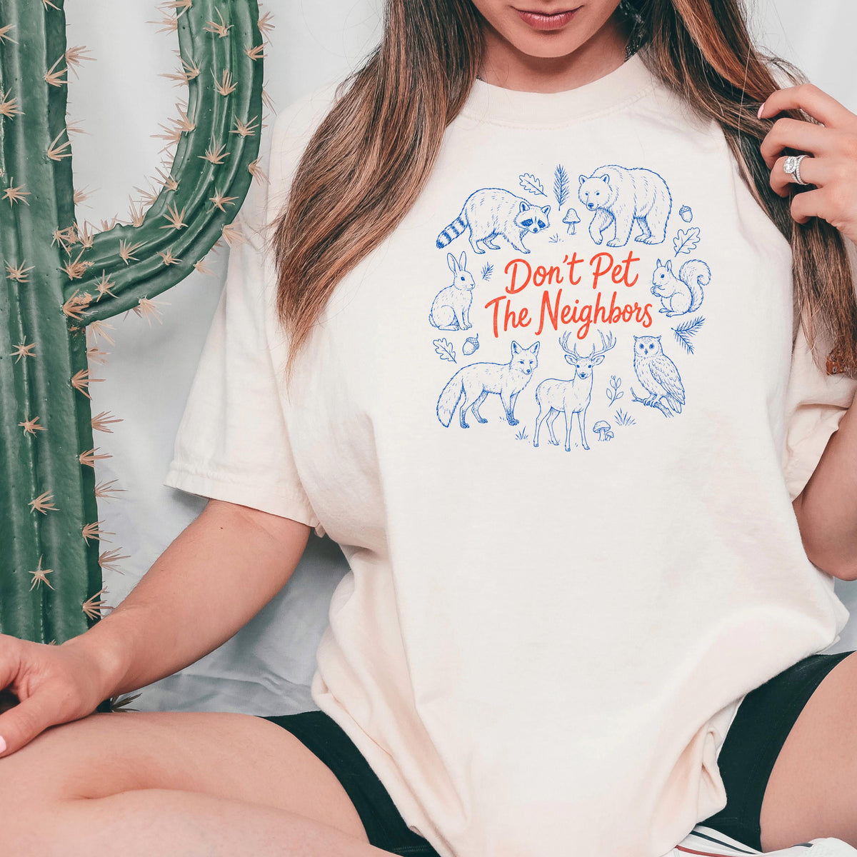 Cabin Core Shirt – Raccoon Hiking Tee With Woodcut Nature Lover Design