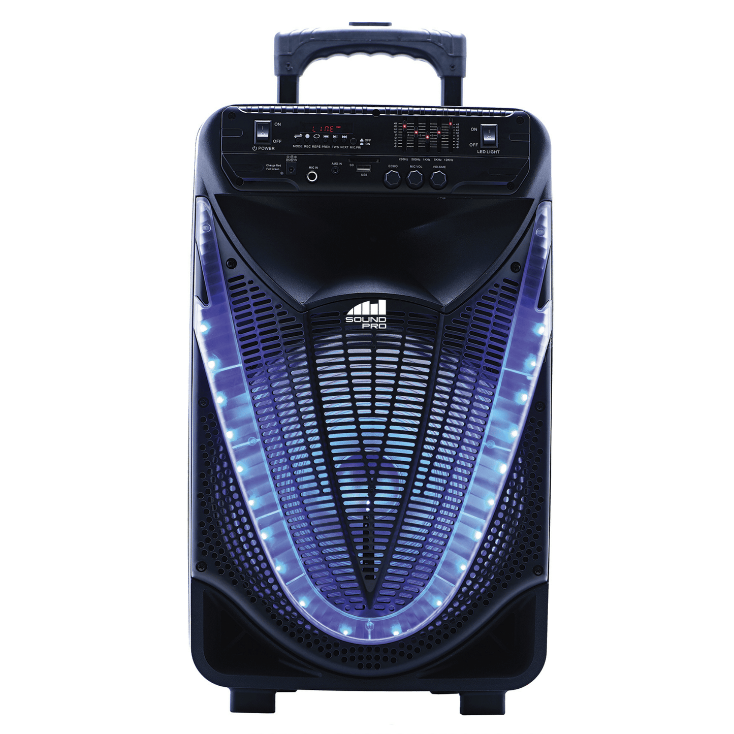 Naxa Portable 12 inch Bluetooth Party Speaker with Disco Light