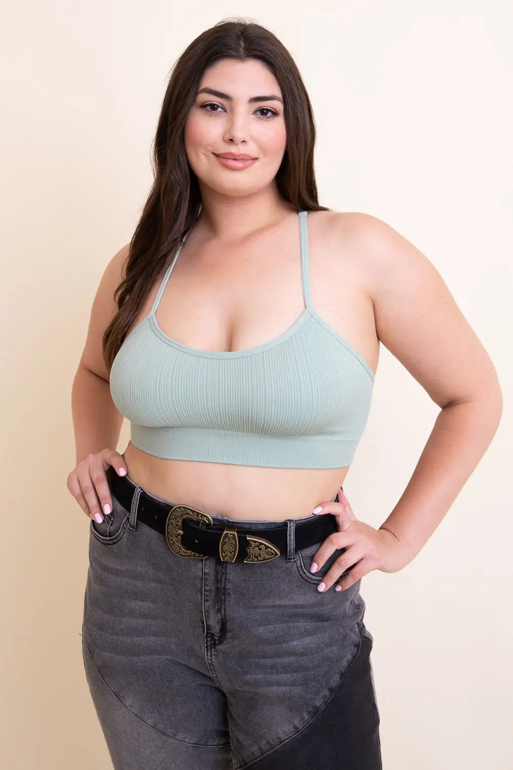 Curvy Tattoo Back Bralette