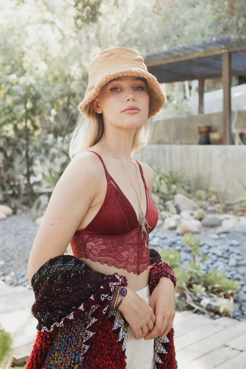 Luxe Velvet Lace Bralette