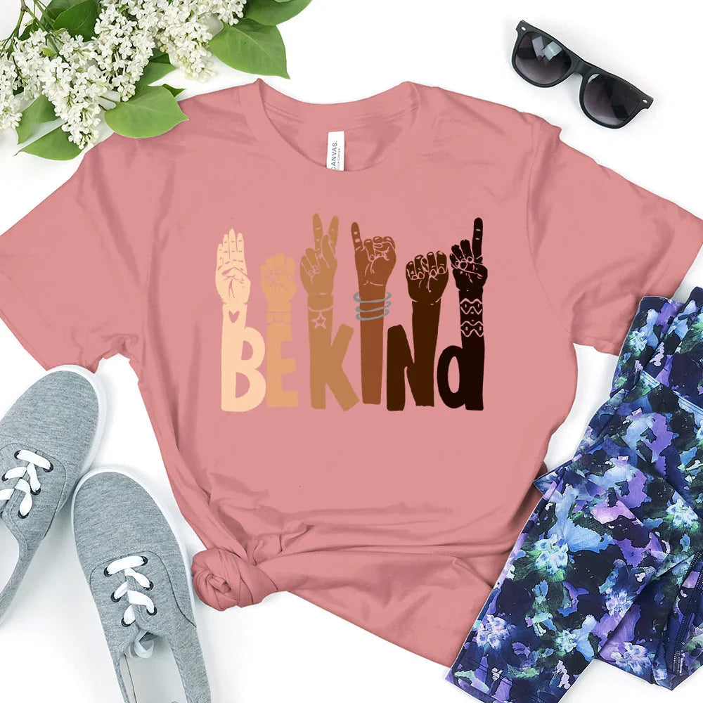 Be Kind T-Shirt – Positive Message Graphic Tee for Everyday Wear