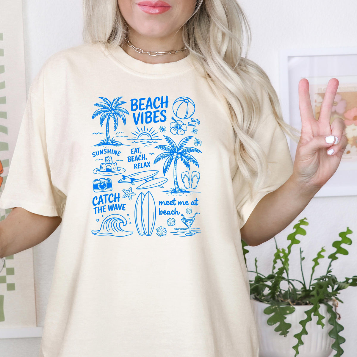 Seashell Shirt Women - Retro Comfort Colors Tee | Soft Cotton Beach Shirt