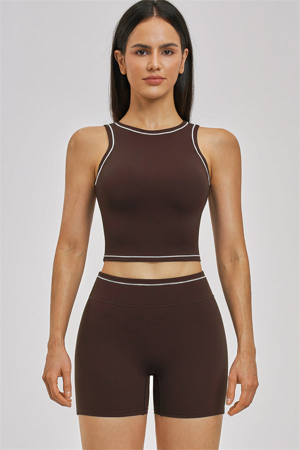 The Unbound Crop Top Shorts 2-Piece Set