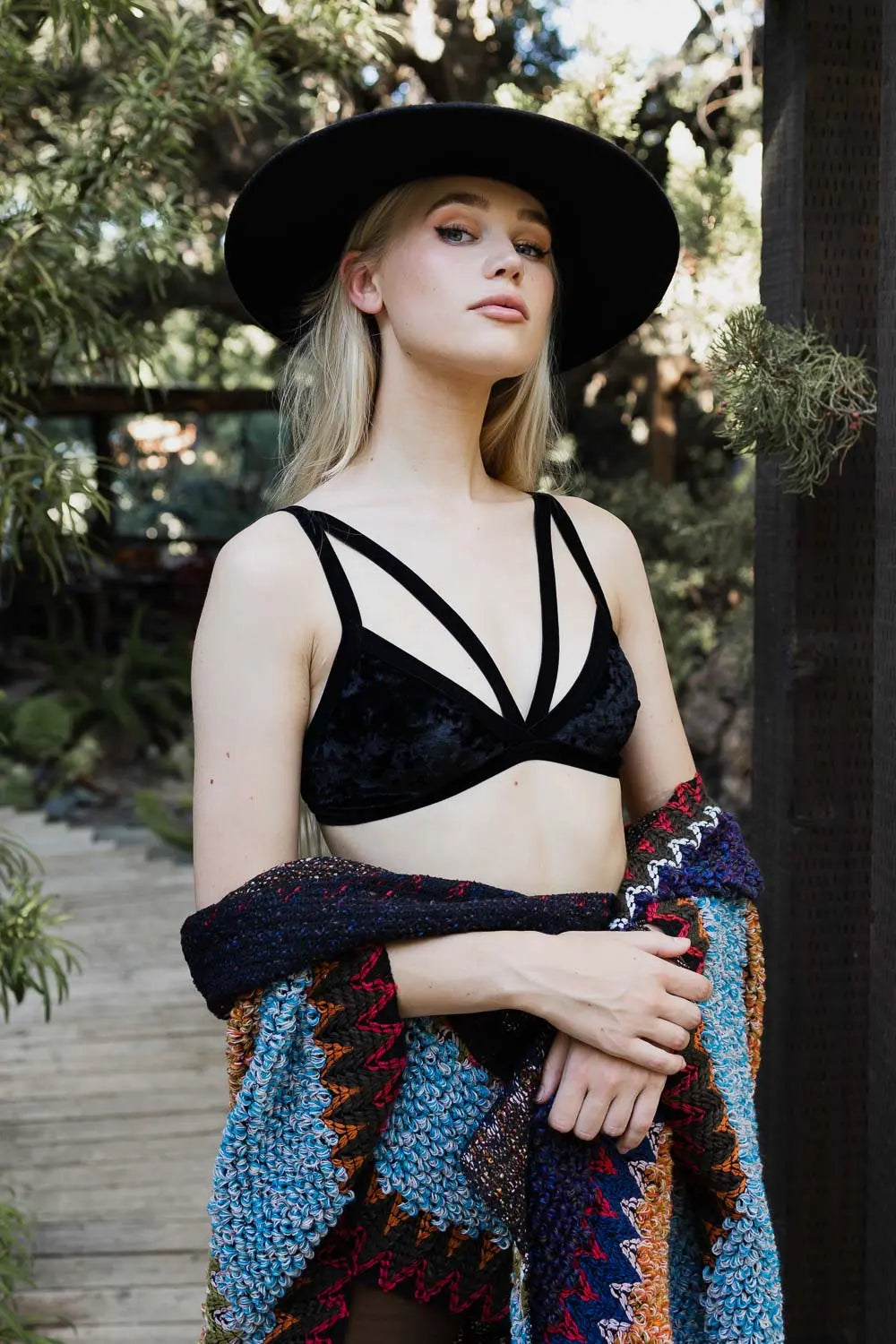 Dainty Crushed Velvet Bralette