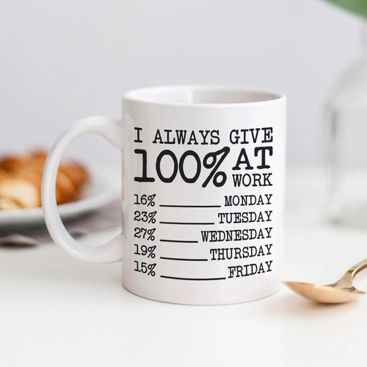 Funny Coffee Mug – Ceramic Office Coffee Mug | Coworker Gag Gift, Dishwasher Safe