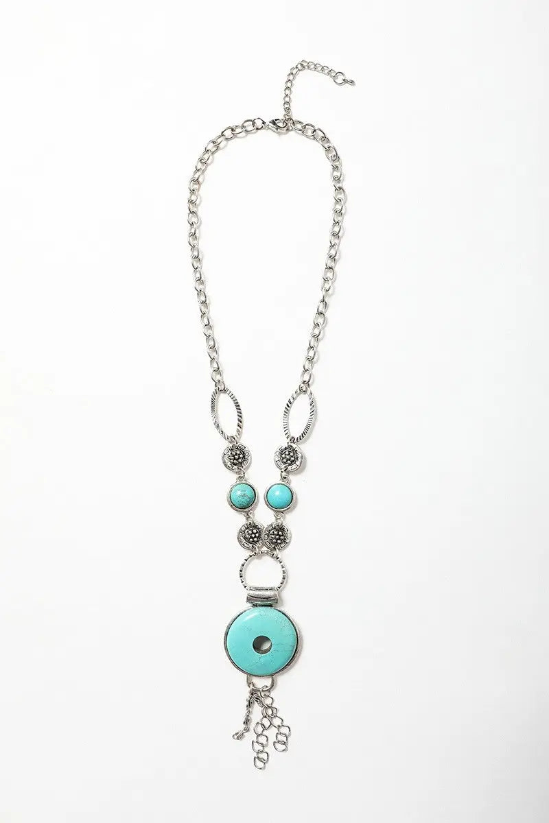 Eyelet Turquoise Necklace🩵