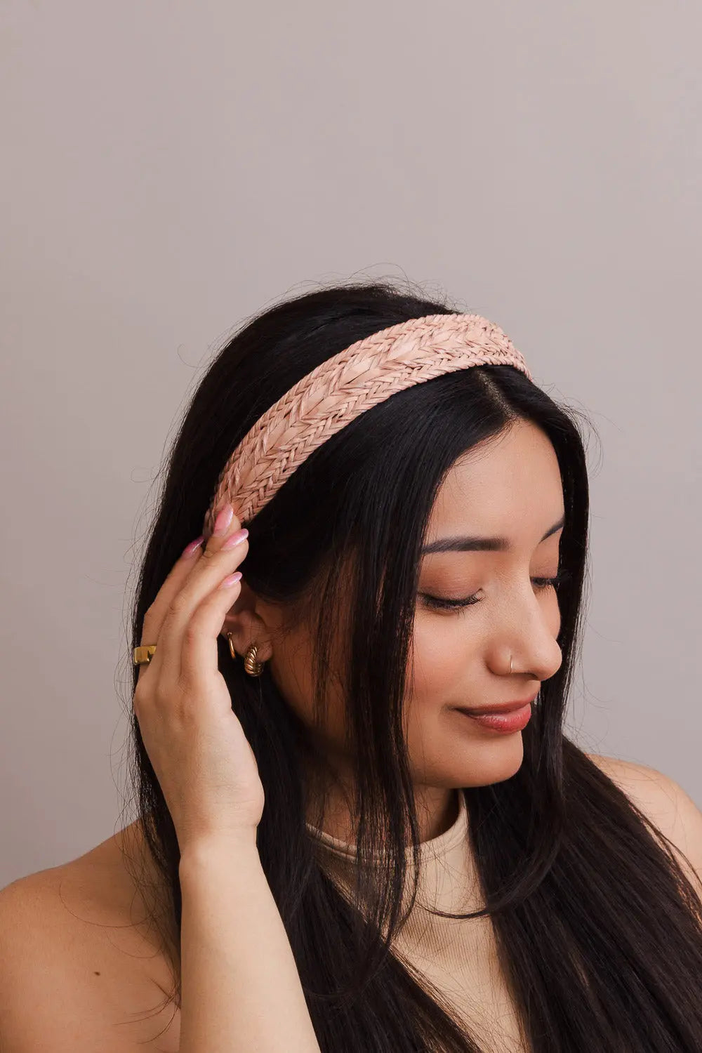 Vegan Leather Patterned Headband – Stylish and Ethical