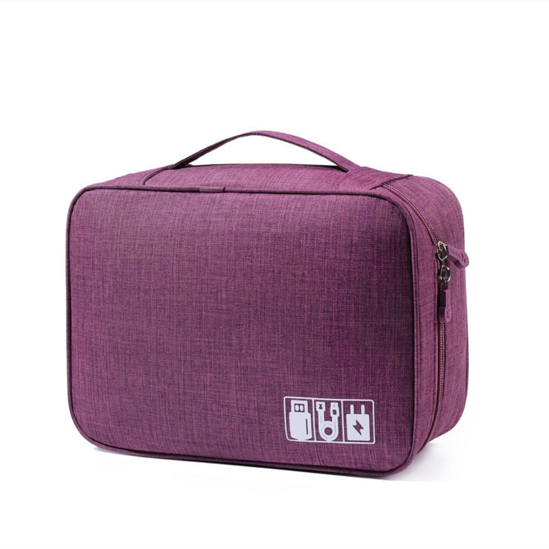 Data cable storage bag, large-capacity grid charger storage bag, mobile hard disk, earphone bag, travel portable waterproof digital bag.