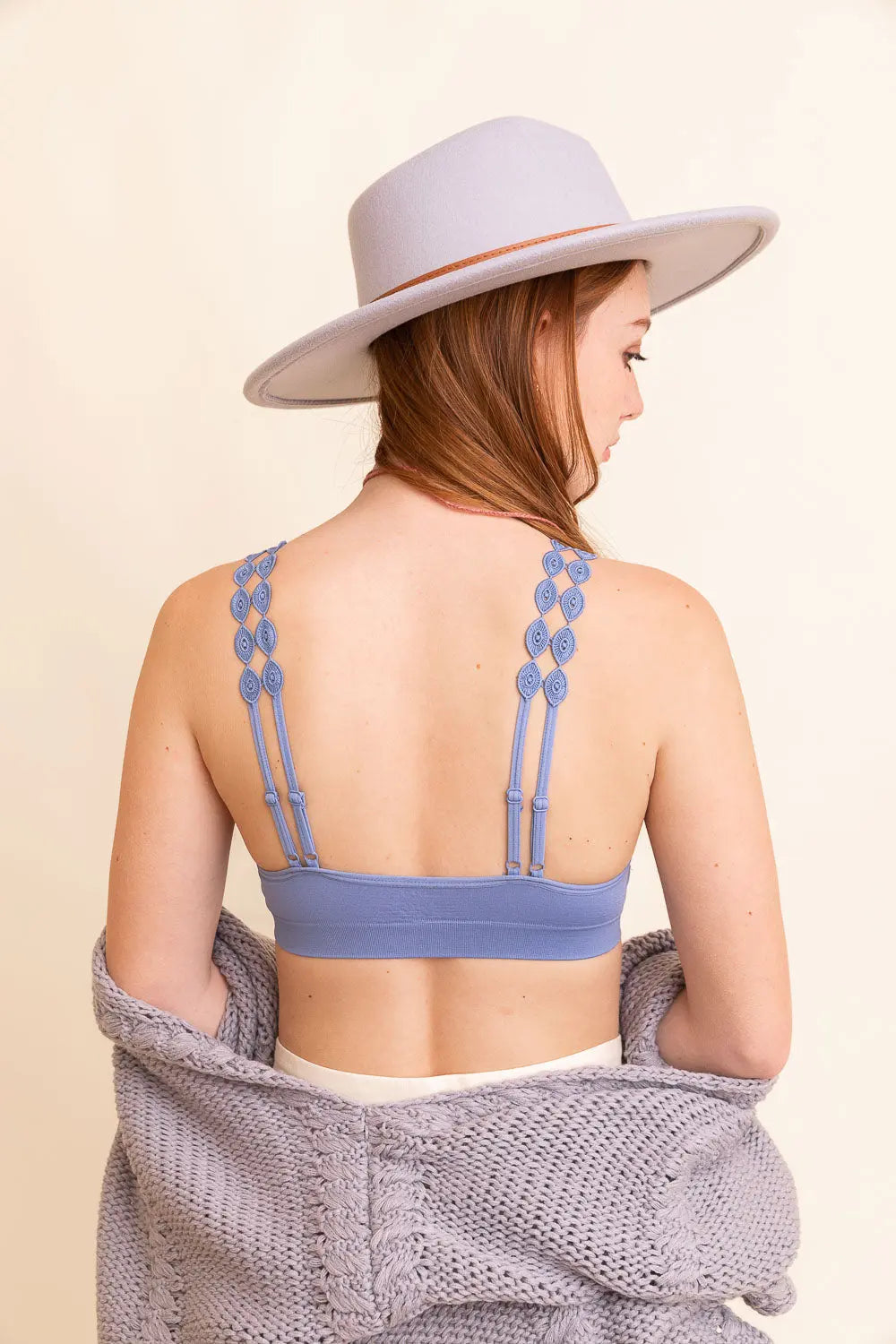 Hippie Eye Lace Applique Bralette