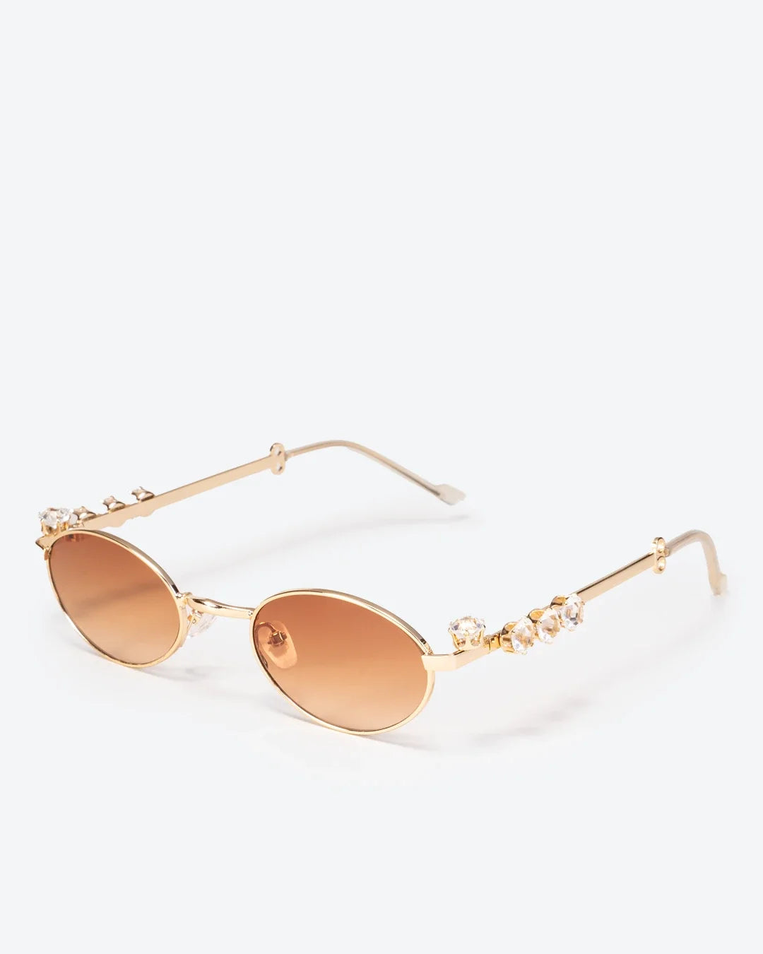 SOLEIL - Amber Gradient Lenses, Gold Chrome Frame