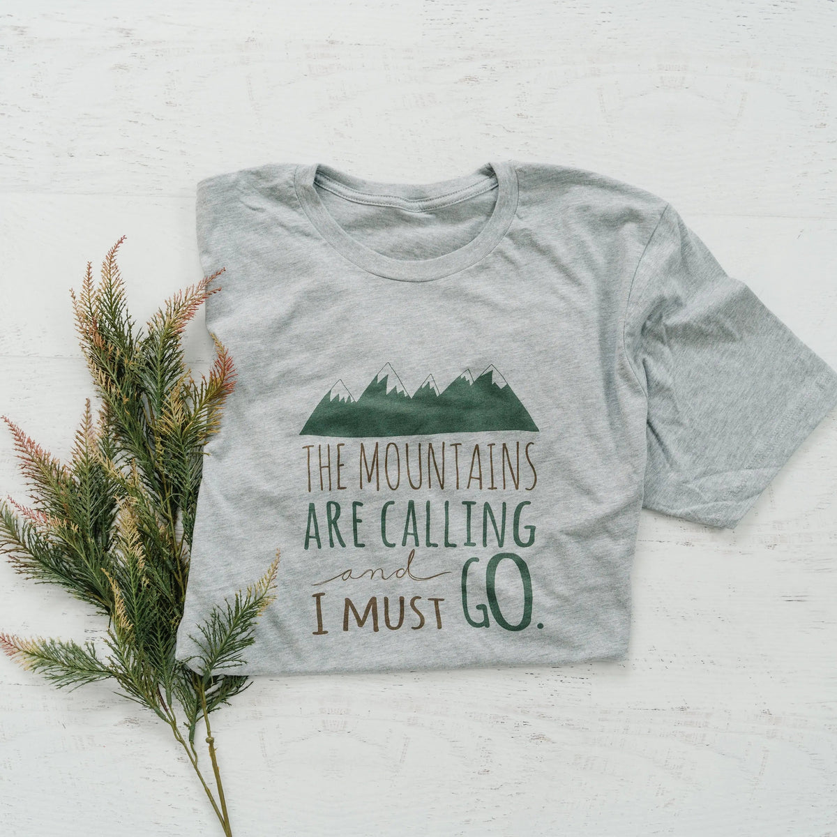 Hiking Tshirt, The Mountains are Calling and I must Go Shirt, camping shirt, graphic tshirt