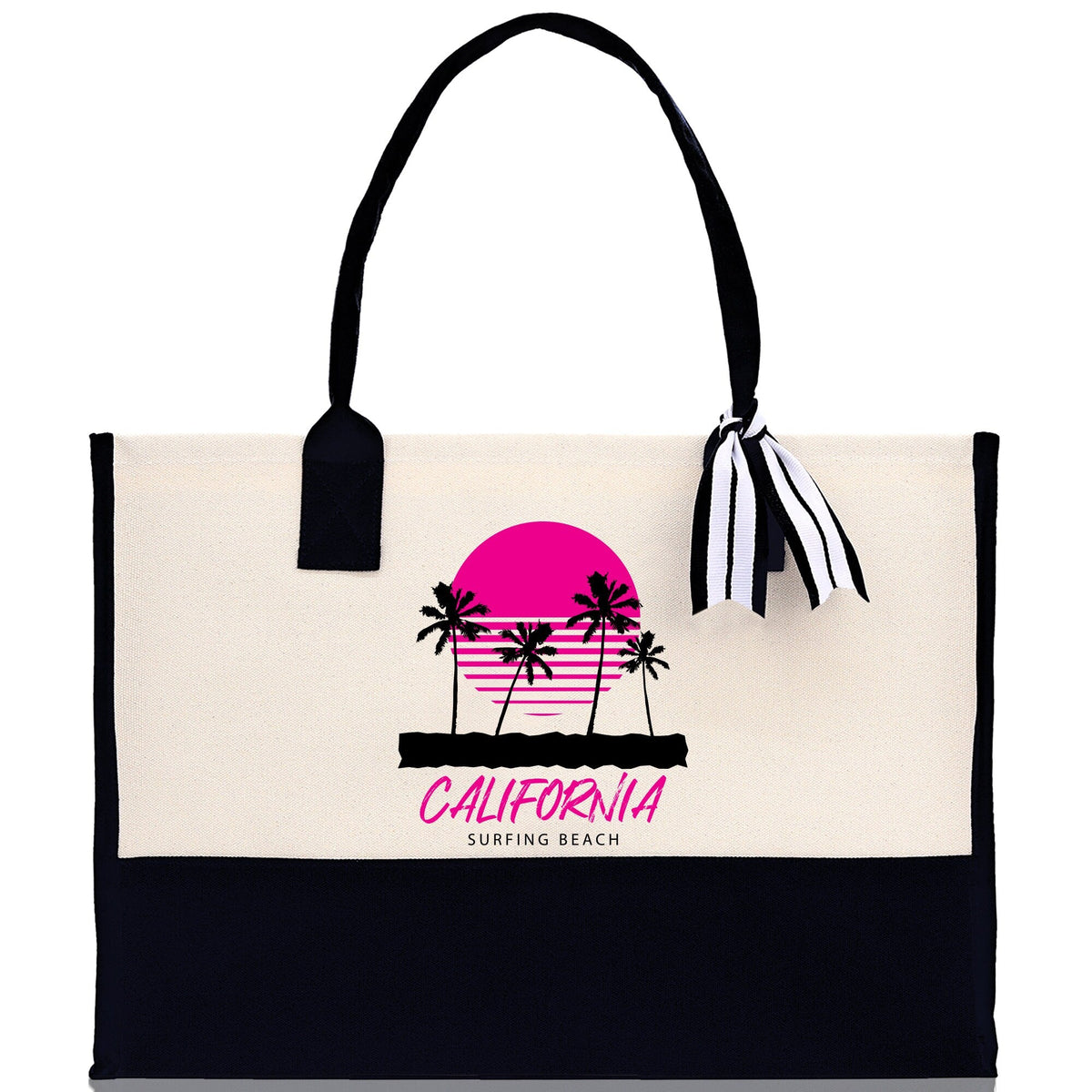 California Cotton Canvas Tote Bag CA Travel Vacation Tote Employee and Client Gift Wedding Favor Birthday Welcome Tote Bag Bridesmaid Gift