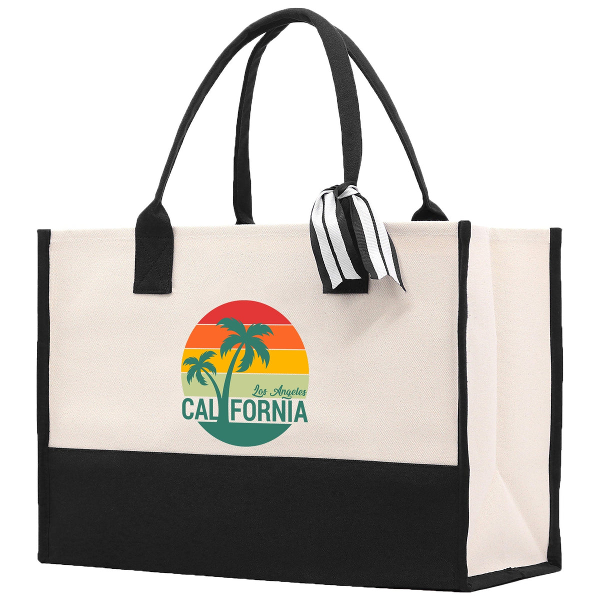 California Cotton Canvas Tote Bag CA Travel Vacation Tote Employee and Client Gift Wedding Favor Birthday Welcome Tote Bag Bridesmaid Gift