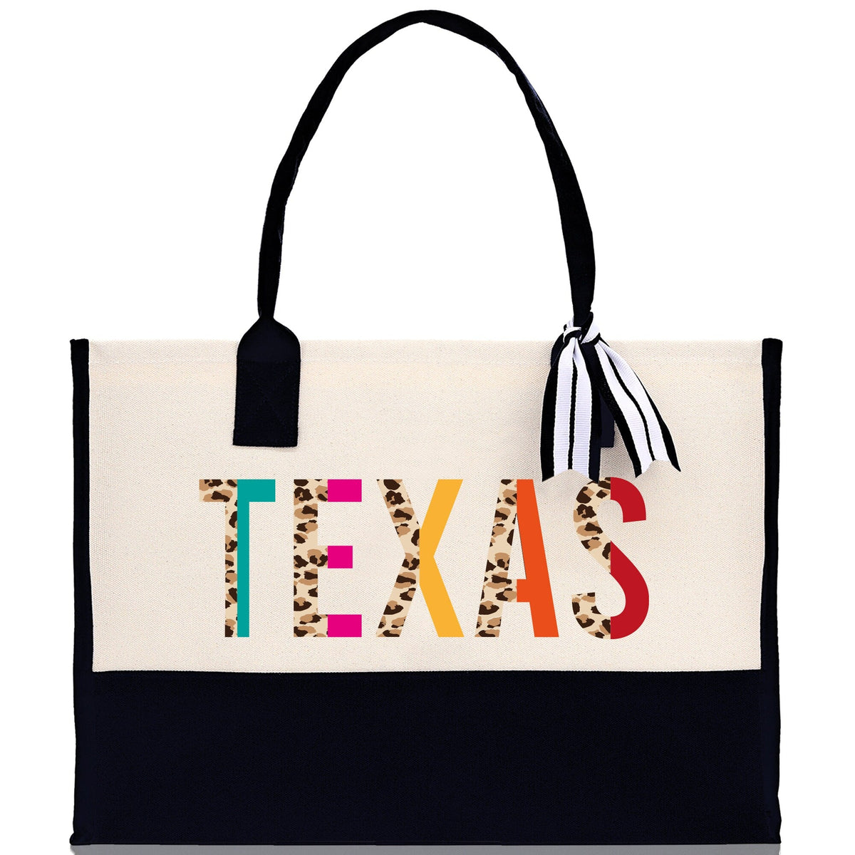 Texas Cotton Canvas Tote Bag TX Travel Vacation Tote Employee and Client Gift Wedding Favor Birthday Welcome Tote Bag Bridesmaid Gift
