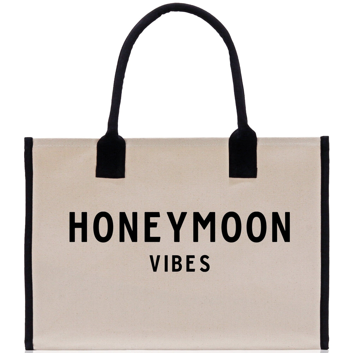 Honeymoon Vibes Beach Tote Bag - Large Chic Tote Bag - Gift for Her - Weekender Bag - Honeymooners Honeymoon Gifts Bridal Gift Newlyweds