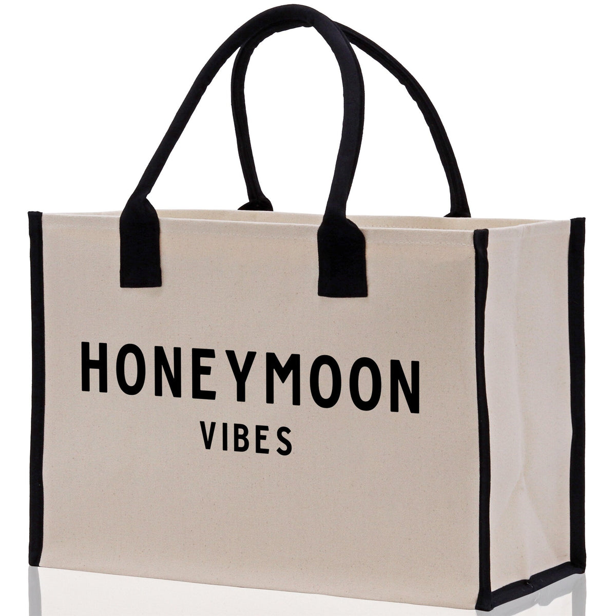 Honeymoon Vibes Beach Tote Bag - Large Chic Tote Bag - Gift for Her - Weekender Bag - Honeymooners Honeymoon Gifts Bridal Gift Newlyweds