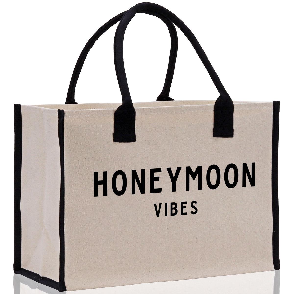 Honeymoon Vibes Beach Tote Bag - Large Chic Tote Bag - Gift for Her - Weekender Bag - Honeymooners Honeymoon Gifts Bridal Gift Newlyweds