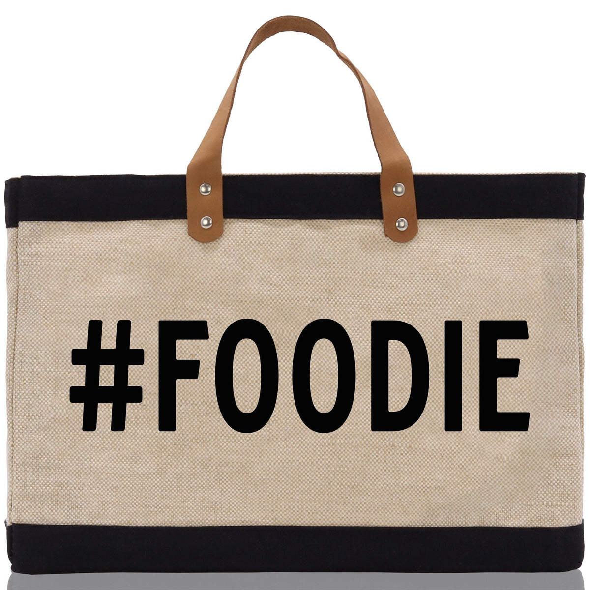 Foodie Jute Canvas Tote Funny Farmer Market Bag Quote Jute Bag Shopping Bag Burlap Bag Farmhouse Bag Grocery Bag