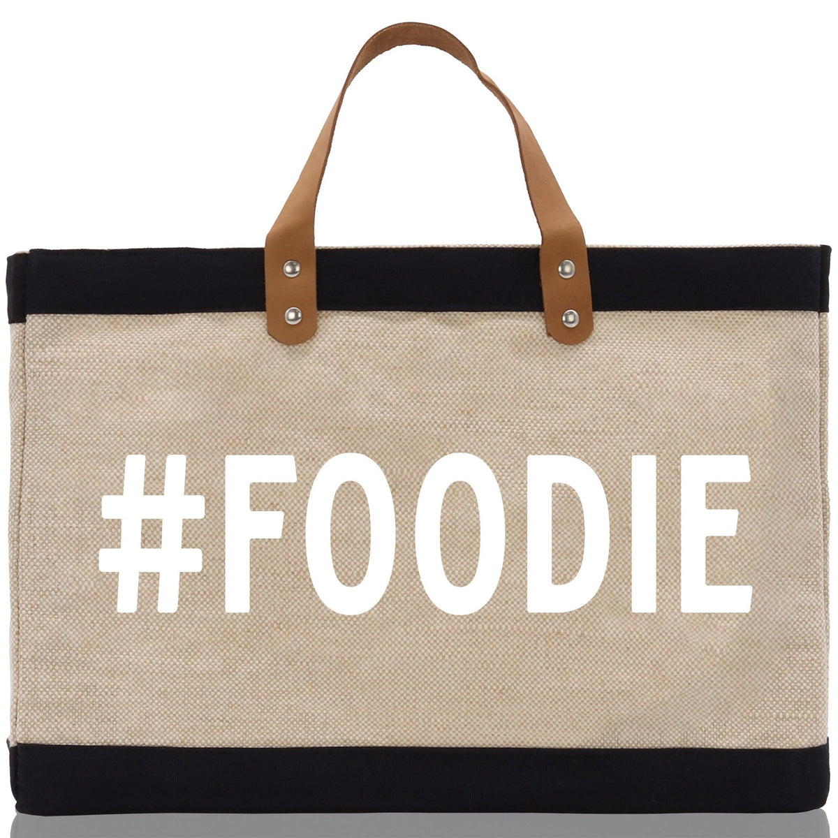Foodie Jute Canvas Tote Funny Farmer Market Bag Quote Jute Bag Shopping Bag Burlap Bag Farmhouse Bag Grocery Bag
