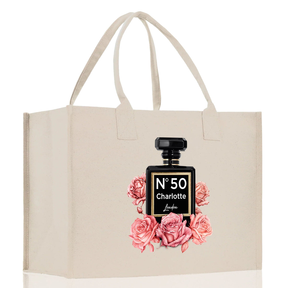 Birthday Celebration Personalized Gift Canvas Tote Bag with Name and State 40th 50th Birthday Gift Tote Bag for Her Custom Birthday Gift
