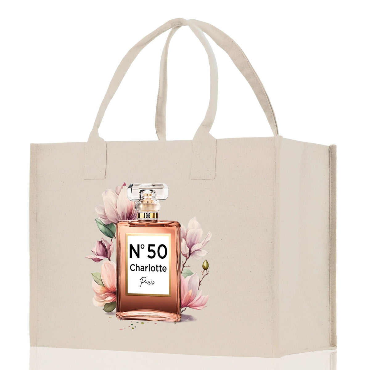 Birthday Celebration Personalized Gift Canvas Tote Bag with Name and State 40th 50th Birthday Gift Tote Bag for Her Custom Birthday Gift