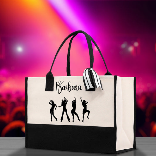 Personalized Girls Night Out Canvas Tote Bag Customize Girls Trip Party Tote Bag Girls Trip Beach Bag Party Girls Night Out Tote Bag