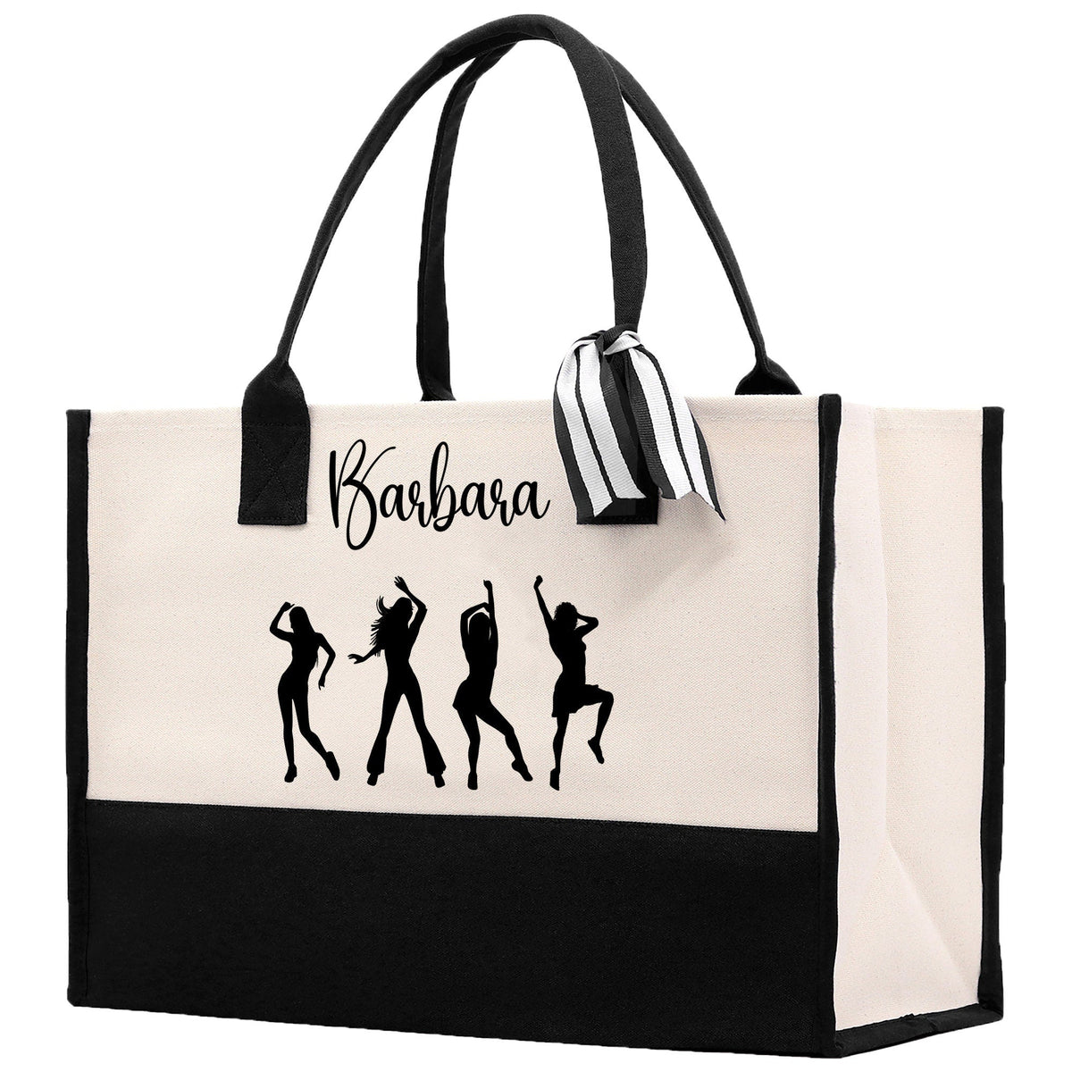 Personalized Girls Night Out Canvas Tote Bag Customize Girls Trip Party Tote Bag Girls Trip Beach Bag Party Girls Night Out Tote Bag