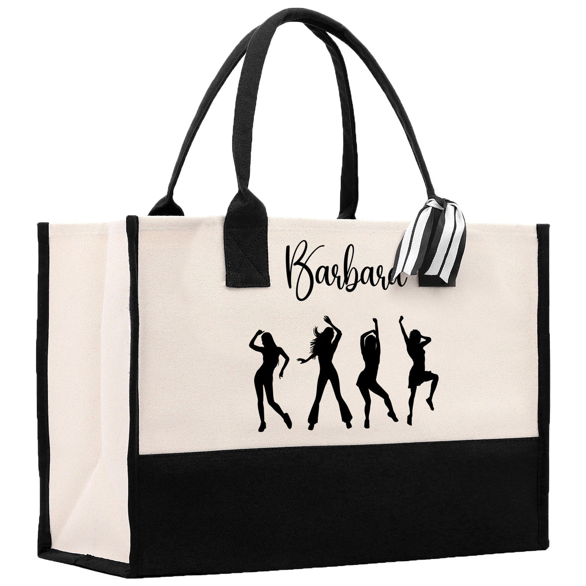 Personalized Girls Night Out Canvas Tote Bag Customize Girls Trip Party Tote Bag Girls Trip Beach Bag Party Girls Night Out Tote Bag